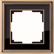 Рамка на 1 пост (золото/черный) WL17-Frame-01