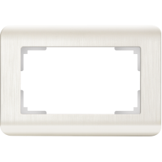 Рамка для двойной розетки (перламутровый) WL12-Frame-01-DBL