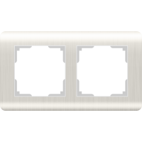 Рамка на 2 поста (перламутровый) WL12-Frame-02