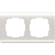 Рамка на 2 поста (перламутровый) WL12-Frame-02