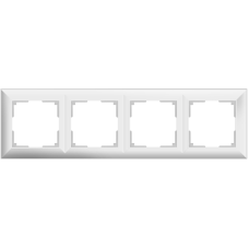 Рамка на 4 поста (белый) WL14-Frame-04