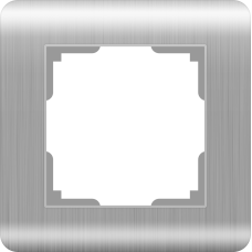 Рамка на 1 пост (серебряный) WL12-Frame-01