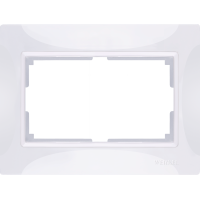 Рамка для двойной розетки (белый, basic) WL03-Frame-01-DBL-white