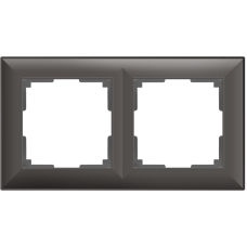 Рамка на 2 поста (серо-коричневый) WL14-Frame-02