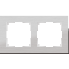 Рамка на 2 поста (алюминий) WL11-Frame-02