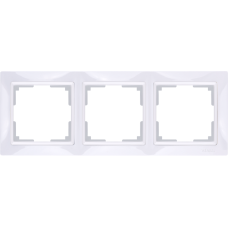Рамка на 3 поста (белый, basic) WL03-Frame-03