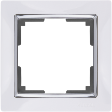 Рамка на 1 пост (белый) WL03-Frame-01-white