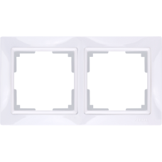 Рамка на 2 поста (белый, basic) WL03-Frame-02