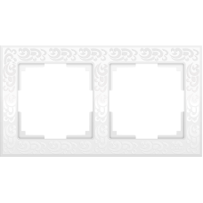 Рамка на 2 поста (белый) WL05-Frame-02-white