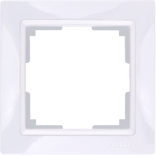 Рамка на 1 пост (белый, basic) WL03-Frame-01