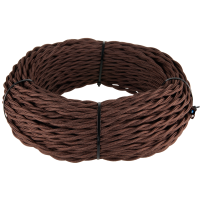 Ретро кабель витой 2х1,5 (коричневый) Ретро кабель витой 2х1,5 (коричневый)
