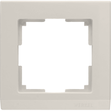 Рамка на 1 пост (слоновая кость) WL04-Frame-01-ivory