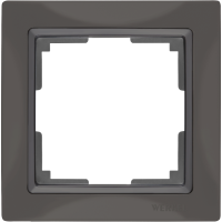 Рамка на 1 пост (серо-коричневый, basic) WL03-Frame-01