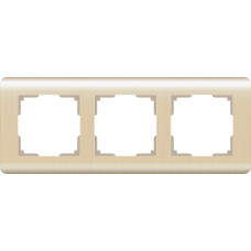 Рамка на 3 поста (шампань) WL12-Frame-03