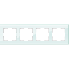 Рамка на 4 поста (натуральное стекло) WL01-Frame-04