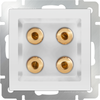 Акустическая розетка (белый) WL01-AUDIOx4