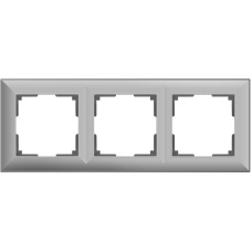 Рамка на 3 поста (серебряный) WL14-Frame-03