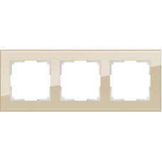 Рамка на 3 поста (шампань) WL01-Frame-03