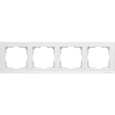 Рамка на 4 поста (белый) WL04-Frame-04-white