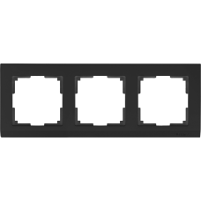 Рамка на 3 поста (черный) WL04-Frame-03-black