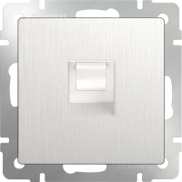 Телефонная розетка RJ-11 (перламутровый рифленый) WL13-RJ-11