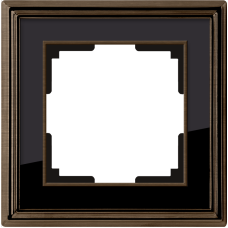 Рамка на 1 пост (бронза/черный) WL17-Frame-01