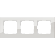 Рамка на 3 поста (дымчатый,стекло) WL01-Frame-03