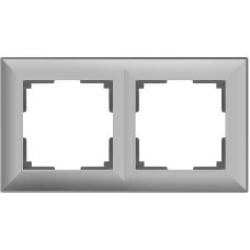 Рамка на 2 поста (серебряный) WL14-Frame-02