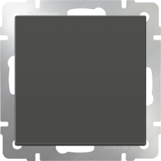 Перекрестный переключатель одноклавишный (серо-коричневый) WL07-SW-1G-C