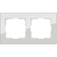 Рамка на 2 поста (дымчатый,стекло) WL01-Frame-02