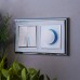 Выключатель двухклавишный проходной с подсветкой (белый) WL01-SW-2G-2W-LED Выключатель двухклавишный проходной с подсветкой (белый) WL01-SW-2G-2W-LED