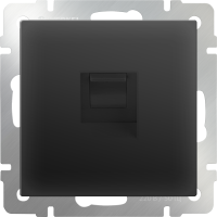 Розетка Ethernet RJ-45 (черный матовый) WL08-RJ-45