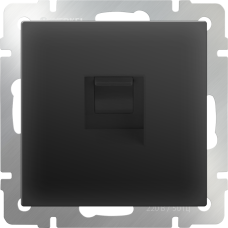 Розетка Ethernet RJ-45 (черный матовый) WL08-RJ-45