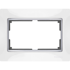 Рамка для двойной розетки (белый) WL03-Frame-01-DBL-white