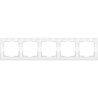 Рамка на 5 постов (белый) WL05-Frame-05-white