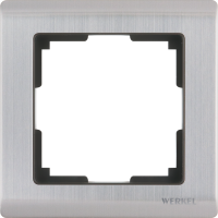 Рамка на 1 пост (глянцевый никель) WL02-Frame-01