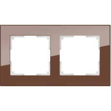 Рамка на 2 поста (мокко) WL01-Frame-02