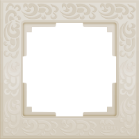 Рамка на 1 пост (слоновая кость) WL05-Frame-01-ivory