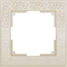 Рамка на 1 пост (слоновая кость) WL05-Frame-01-ivory