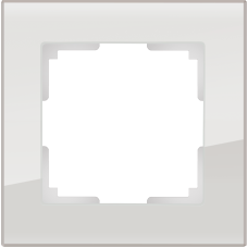 Рамка на 1 пост (дымчатый,стекло) WL01-Frame-01