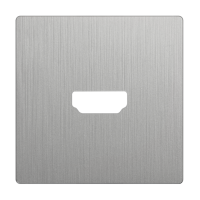 Накладка для розетки HDMI (серебряный рифленый) WL09-HDMI-CP