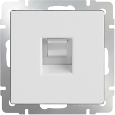 Телефонная розетка RJ-11 (белая) WL01-RJ-11