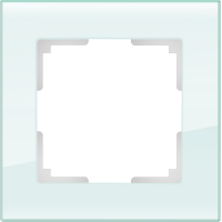 Рамка на 1 пост (натуральное стекло) WL01-Frame-01