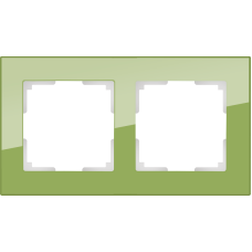 Рамка на 2 поста (фисташковый) WL01-Frame-02