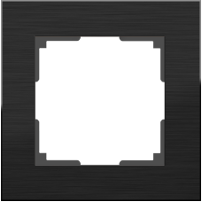 Рамка на 1 пост (черный алюминий) WL11-Frame-01