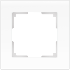 Рамка на 1 пост (белый матовый) WL01-Frame-01