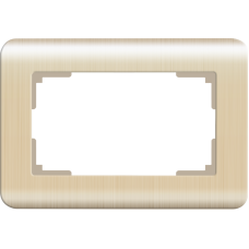 Рамка для двойной розетки (шампань) WL12-Frame-01-DBL