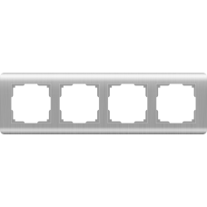 Рамка на 4 поста (серебряный) WL12-Frame-04