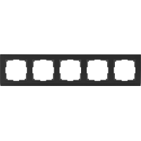 Рамка на 5 постов (черный) WL04-Frame-05-black
