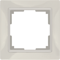 Рамка на 1 пост (слоновая кость, basic) WL03-Frame-01
